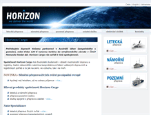Tablet Screenshot of horizoncargo.cz